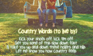 Country words to live by