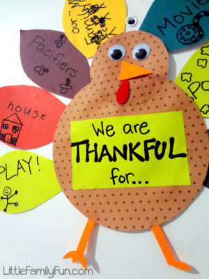 Gratitude Turkey 2012 - Thanksgiving Tradition