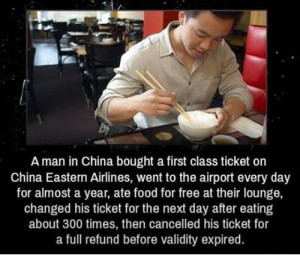 Funny Memes – [A Man In China Bought A First Class Ticket…]