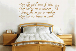 Decorate interior walls with inspirational quotes