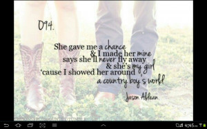Gotta love the country song quotes :)