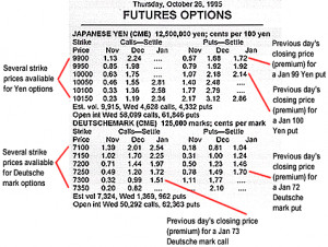 ... theDeutsche mark Dec 72 call option. On Thursday, October 26, 1995