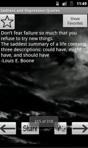 Sadness and Depression Quotes Screenshot 1