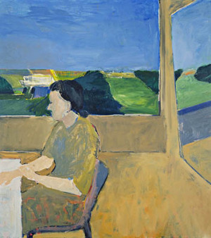 Woman by Large Window by Richard Diebenkorn, Oil on Canvas