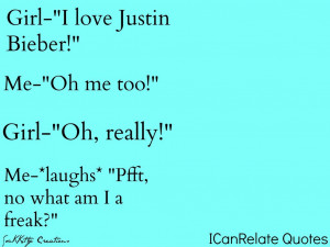 ICanRelate Quotes Justin Bieber Joke by SocKKitty