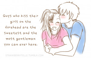 strawberrytelle:Kiss on the foreheadIt means that he doesn’t only ...