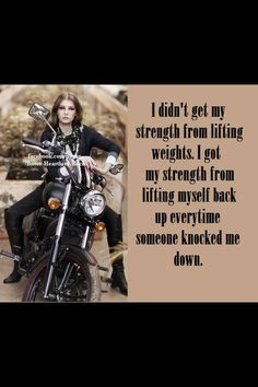 strenght more harley davidson biker girls badass stuff girls quotes ...