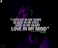 got ice in my veins blood in my eyes hate in my... | Lil Wayne ...