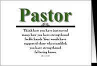 Thank You Cards for Pastor Minister Priest Chaplain from Greeting Card ...
