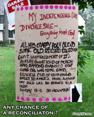 best new funny pictures garage sale after the relationship brakeup