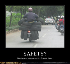 Safety Safety Bicycle Girl Demotivational Poster 1274391808