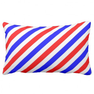 Barber Pole Stripes Pillow