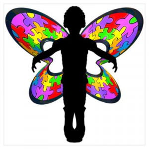 CafePress > Wall Art > Posters > Autistic Butterfly Poster
