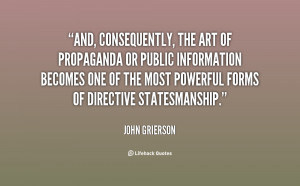 The oblique paradox of propaganda is that the lie in the throat ...