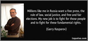 ... fair elections. My new job is to fight for those people and to fight