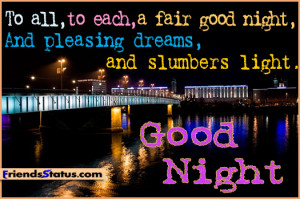Good Night Friends Quotes