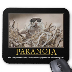 Demotivational Mousepad: Paranoia