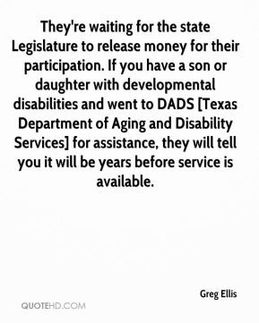 . If you have a son or daughter with developmental disabilities ...