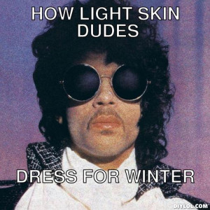 how light skin dudes, dress for winter
