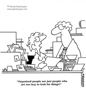 Messy Office Cartoon