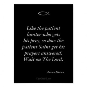 The Patient Saint Inspirational Quotes Wall Art Excerpt from 