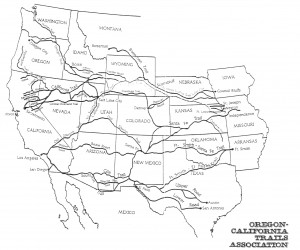 Map Of Oregon Trail 1850