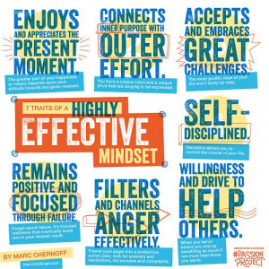 Traits of a Highly Effective Mindset via #PassionProject. Re-pin if ...