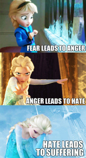 Elsa the Snow Queen Fall into the Dark Side of the 'Power'