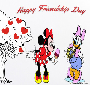Happy Friendship Day Cards With Disney Characters