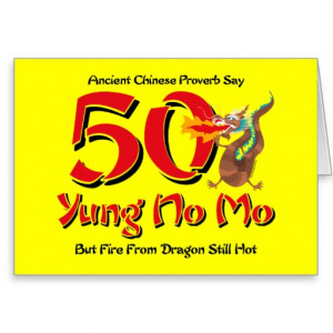 Yung No Mo 50th Birthday Cards