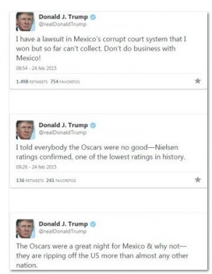 Donald Trump upset about a Mexican Director winning Oscar for best ...