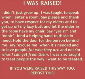 was raised...