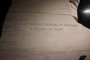 The MLK Memorial in Washington DC