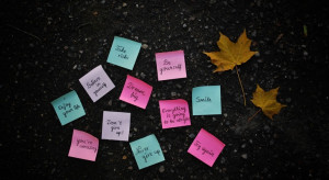 Motivational post it note quotes