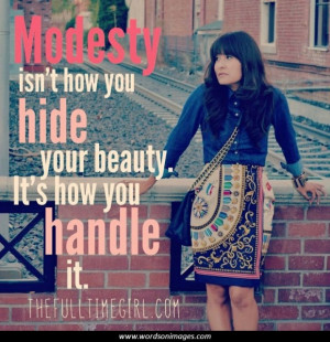 Modesty quotes