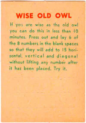 The Wise Old Owl Puzzle