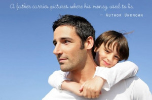Fatherhood Quote ~ I read a similar touching quote that said 