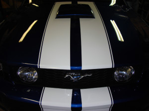 STRIPES ON DAVID HANCES TWIN TUBO MUSTANG