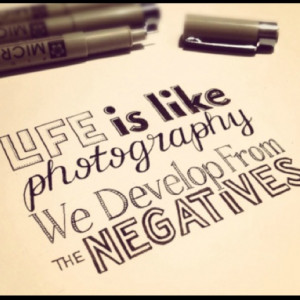 Conquering the negatives in life...