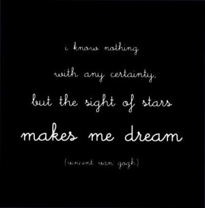 ... of stars makes me dream.