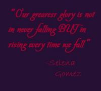 Selena Gomez kiss and tell sayings