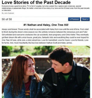 Naley TV’s Top 50 Love Stories of the Past Decade- Naley #1