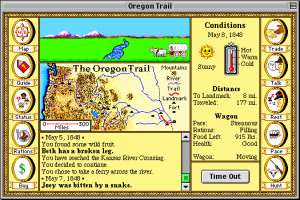 Oregon Trail. I loved to hunt! The buffalo were so easy, but if you've ...