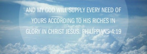 god will supply your every need