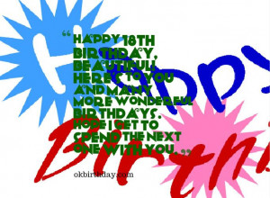 happy 18th birthday beautifulbirthday wishes amp quotes birthday