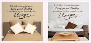 ... you stickers new love quote stickers romantic bedside wall stickers