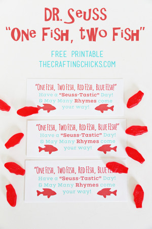 One Fish Two Fish Dr. Seuss Tags *Free Printable | The Crafting Chicks ...
