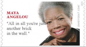 Which other quotes were in the running for Maya Angelou stamp?
