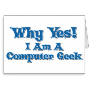 Computer Geek Greeting Cards