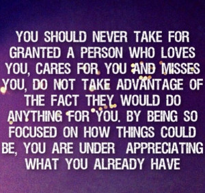 Never take for granted.. #underappreciation